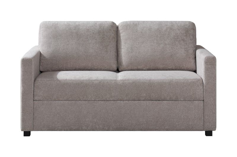 Sofa - 2-Sitzer, Schlaffunktion mit Bettkasten, Stoff, Cappuccino