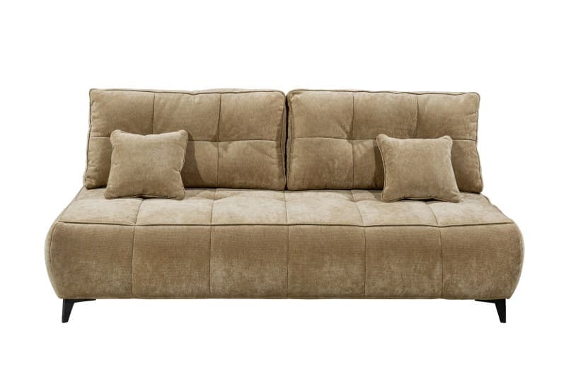 Sofa - 2-Sitzer, Schlaffunktion mit Bettkasten, Stoff, Macchiato