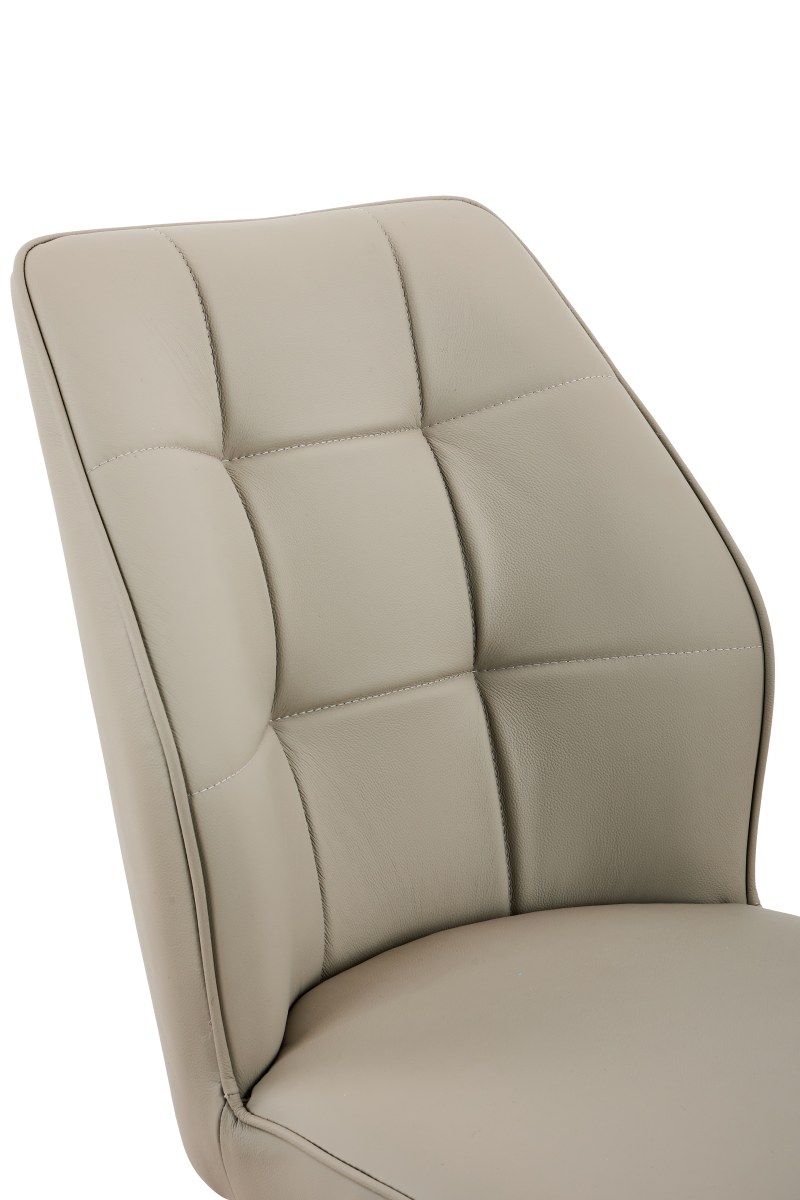 Stuhl - drehbar, Leder, Cappuccino
