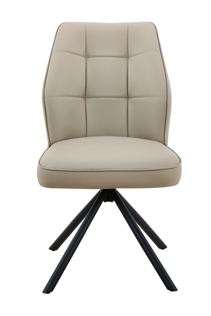 Stuhl - drehbar, Leder, Cappuccino