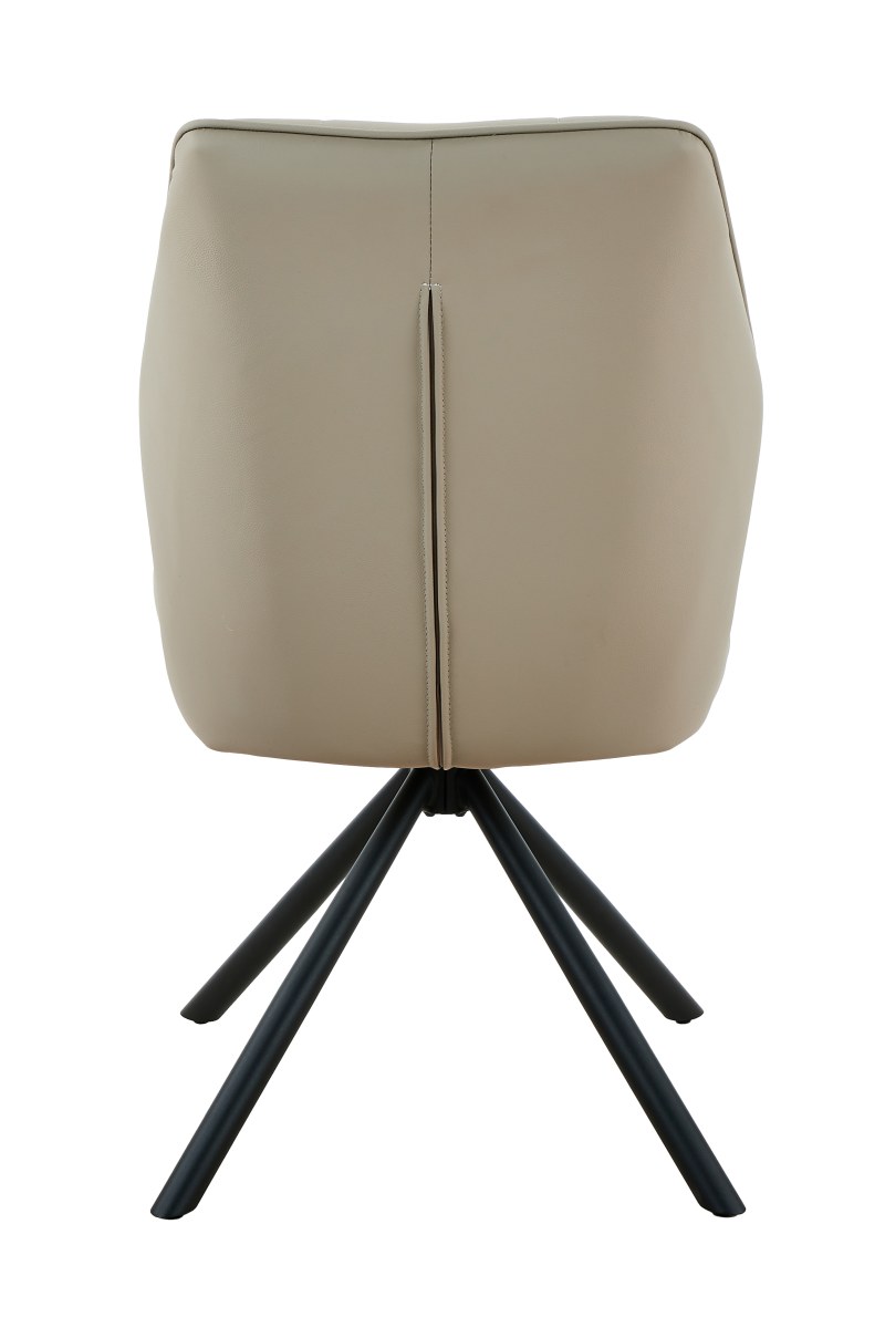 Stuhl - drehbar, Leder, Cappuccino
