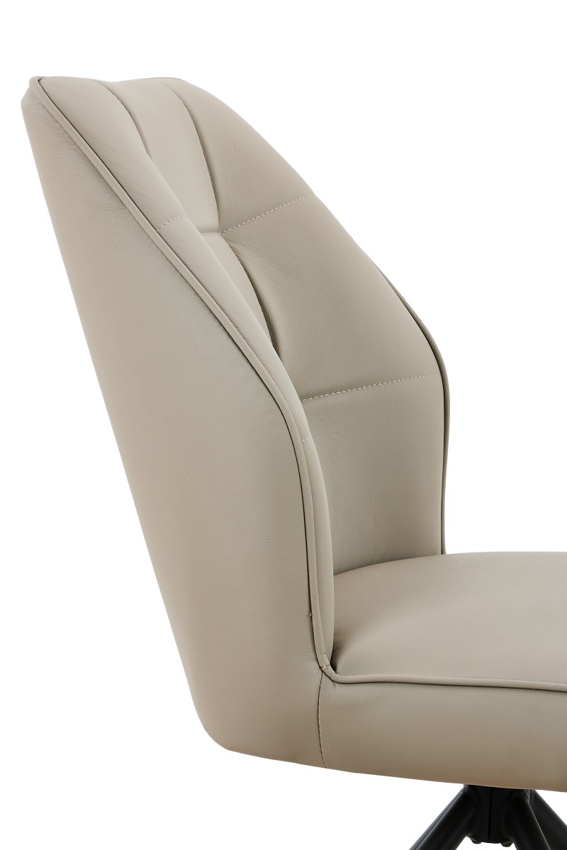 Stuhl - drehbar, Leder, Cappuccino