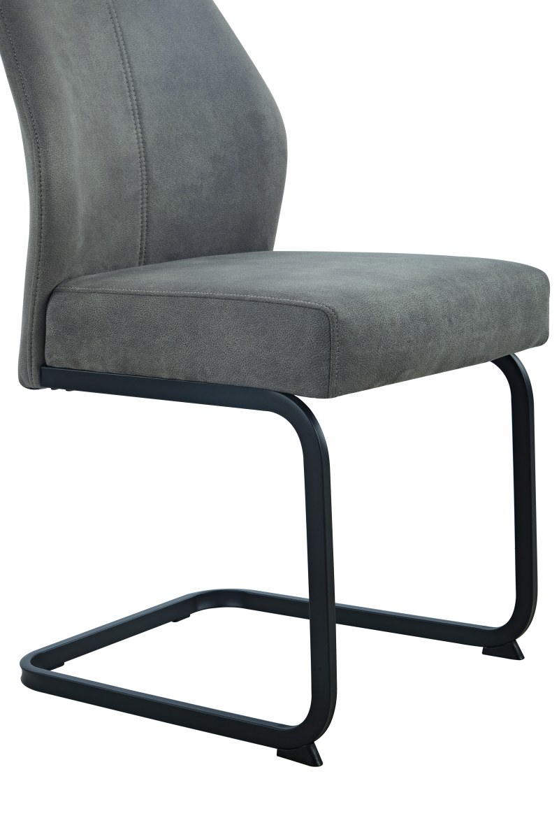 Freischwinger - Stoff, Vintage Anthrazit