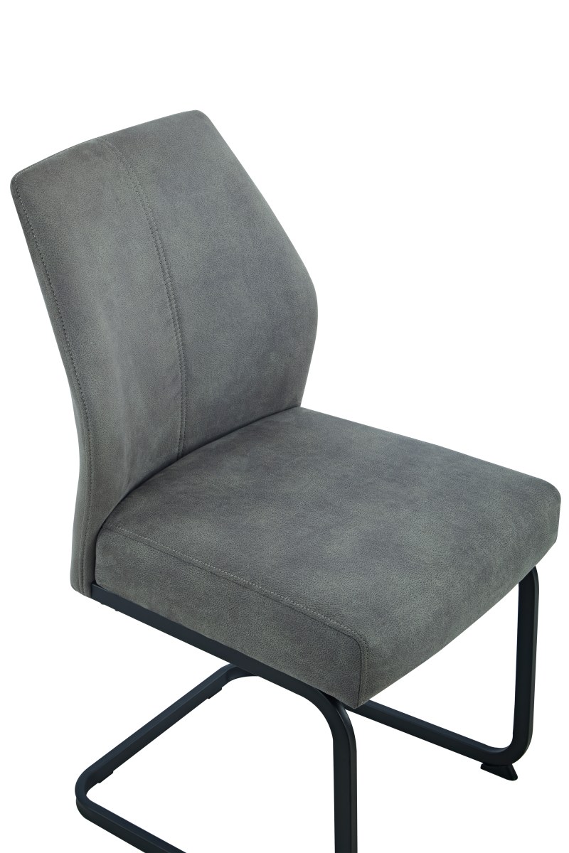 Freischwinger - Stoff, Vintage Anthrazit