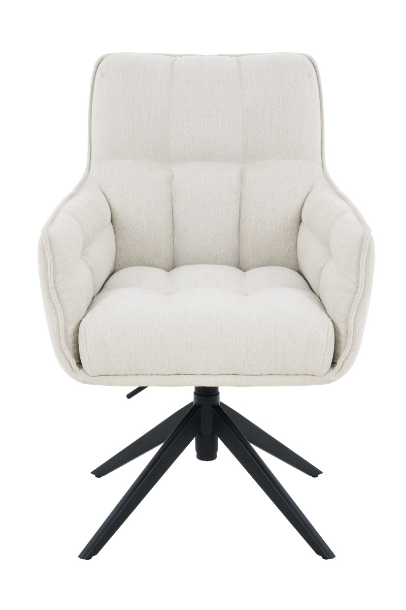 Armlehnstuhl - drehbar, höhenverstellbar, Webstoff, Beige