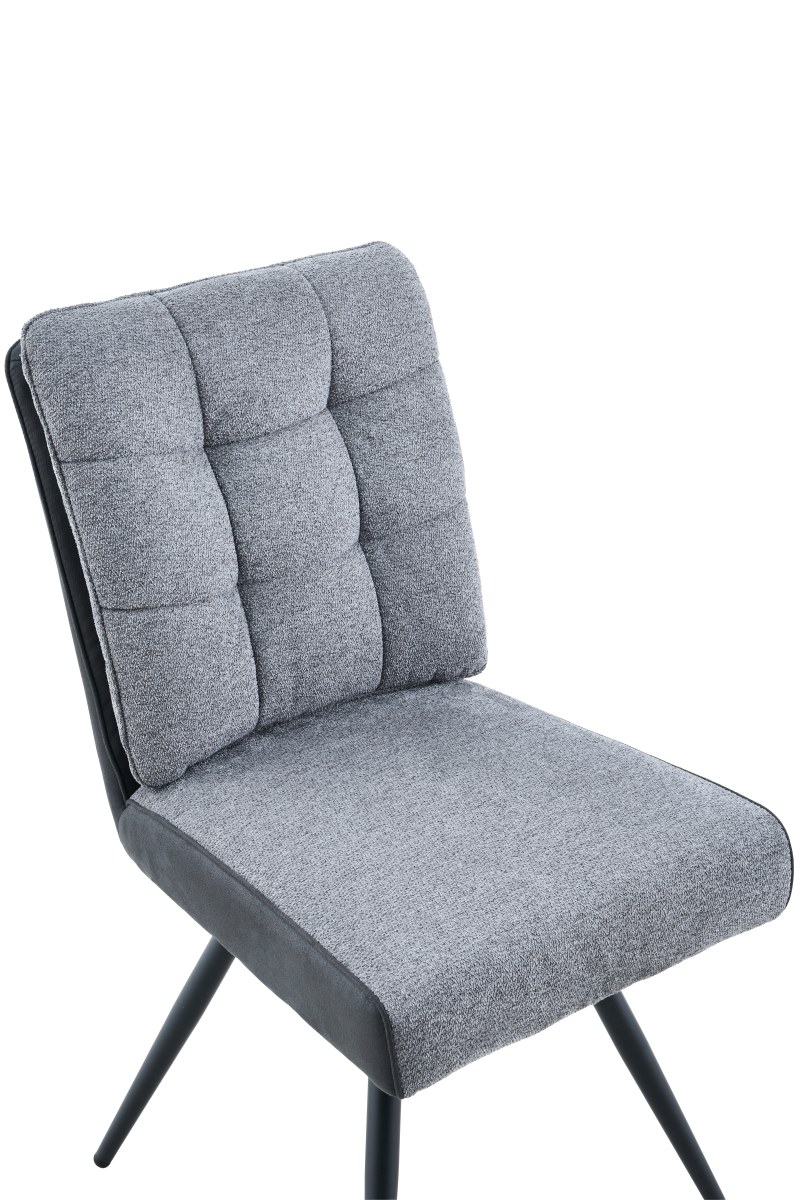Stuhl - drehbar, Stoff, Dunkelgrau, Vintage Anthrazit
