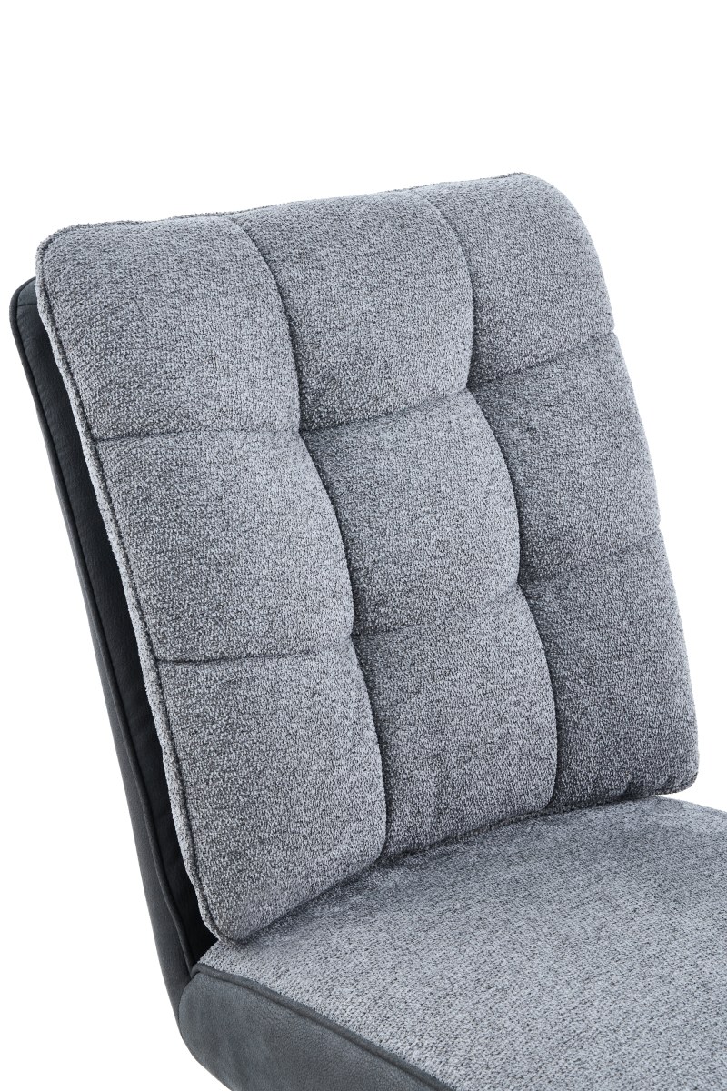 Stuhl - drehbar, Stoff, Dunkelgrau, Vintage Anthrazit