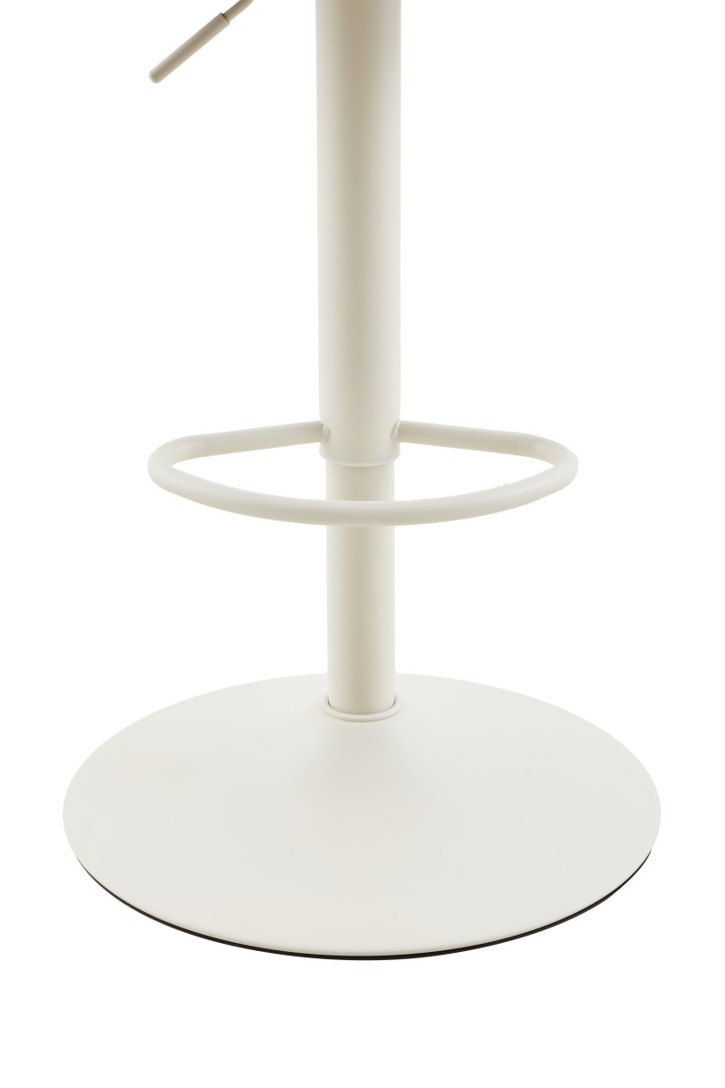 Barhocker - drehbar, höhenverstellbar, Stoff, Beige