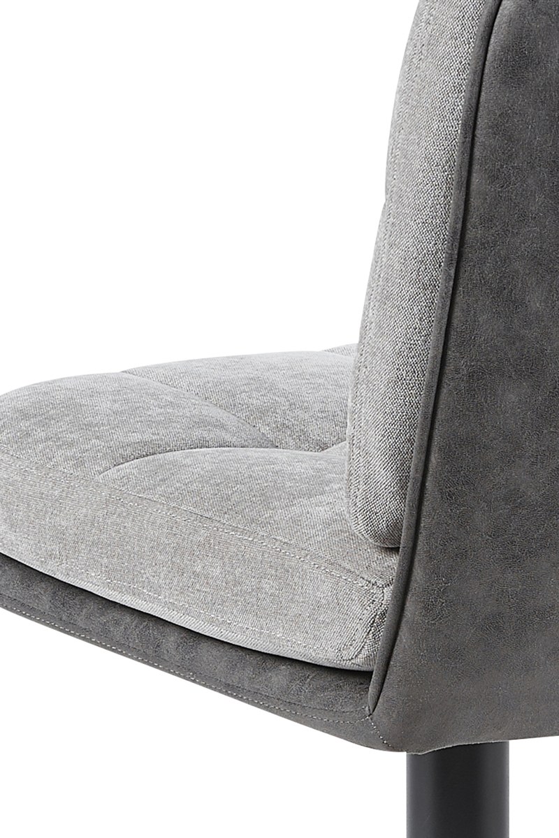 Barhocker - drehbar, höhenverstellbar, Microfaser, Grau, Vintage Anthrazit