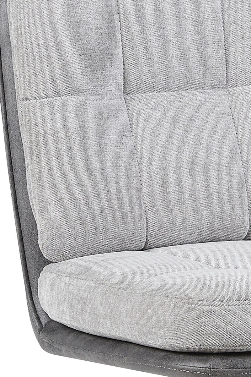 Barhocker - drehbar, höhenverstellbar, Microfaser, Grau, Vintage Anthrazit