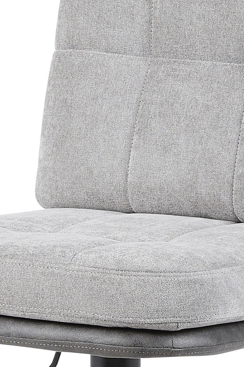 Barhocker - drehbar, höhenverstellbar, Microfaser, Grau, Vintage Anthrazit