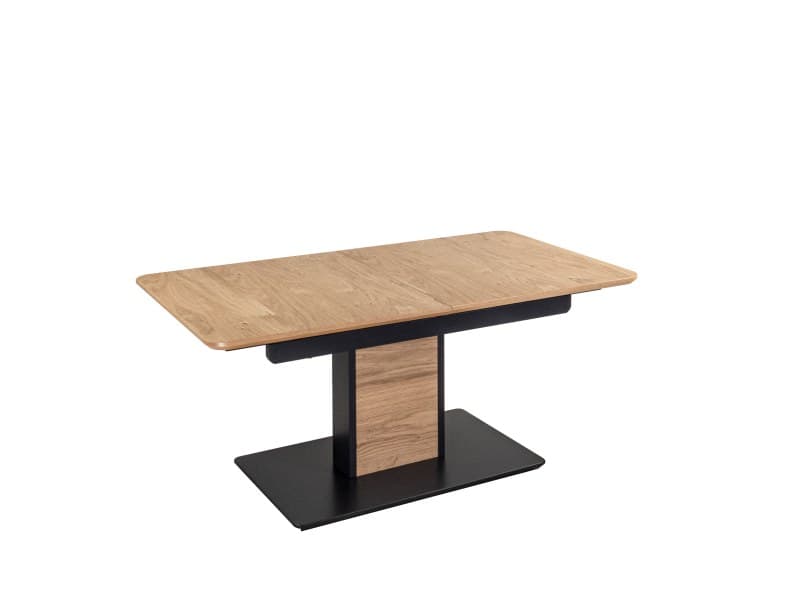 Couchtisch - höhenverstellbar/ausziehbar, LBH ca. 115-155x65x53-72 cm, Wildeiche furniert