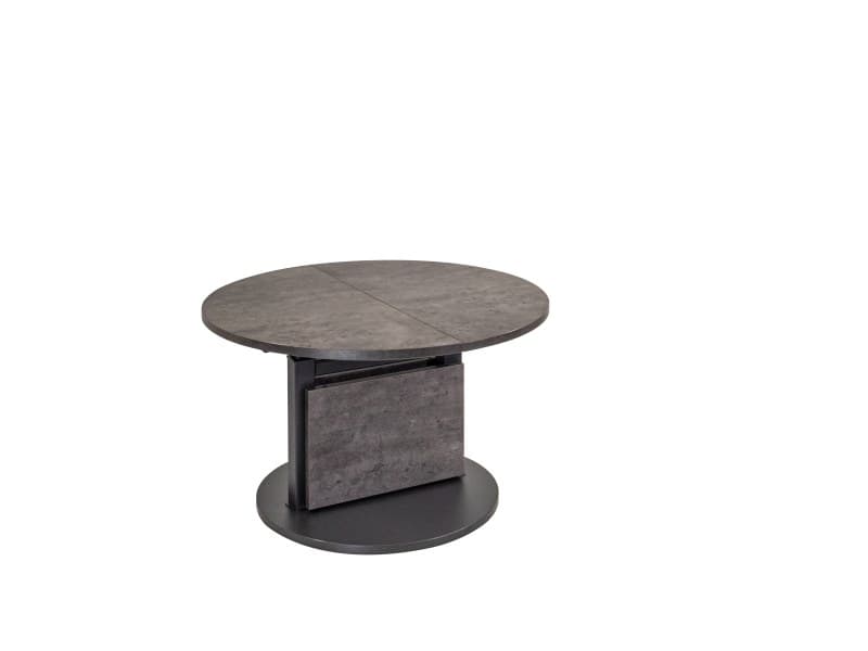 Couchtisch - höhenverstellbar/ausziehbar, LBH ca. 82-112x82x53-72 cm, Betonoptik