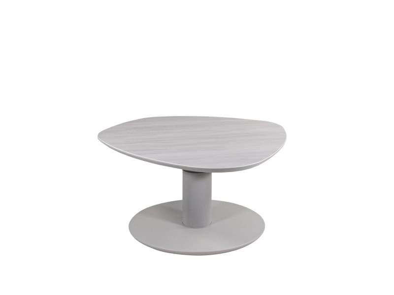 Couchtisch - höhenverstellbar, Durchmesser ca. 80 cm, Steingrau