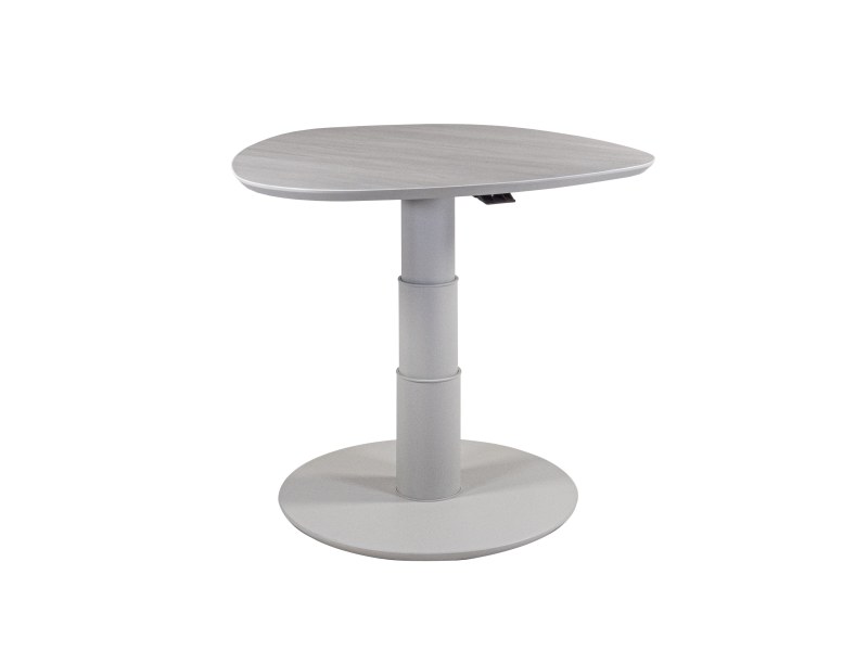 Couchtisch - höhenverstellbar, Durchmesser ca. 80 cm, Steingrau