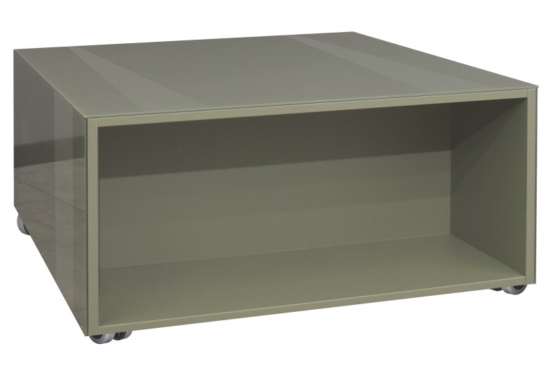 Couchtisch - LB ca. 75x75 cm, Olivgrün