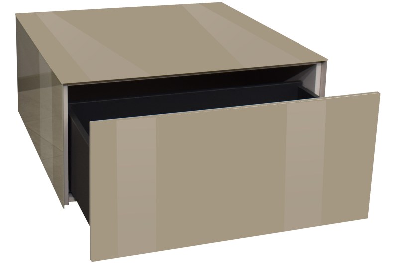 Couchtisch - LB ca. 75x75 cm, Taupe