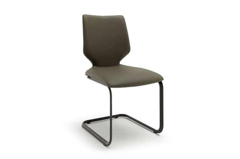 Freischwinger - Stoff, Olive