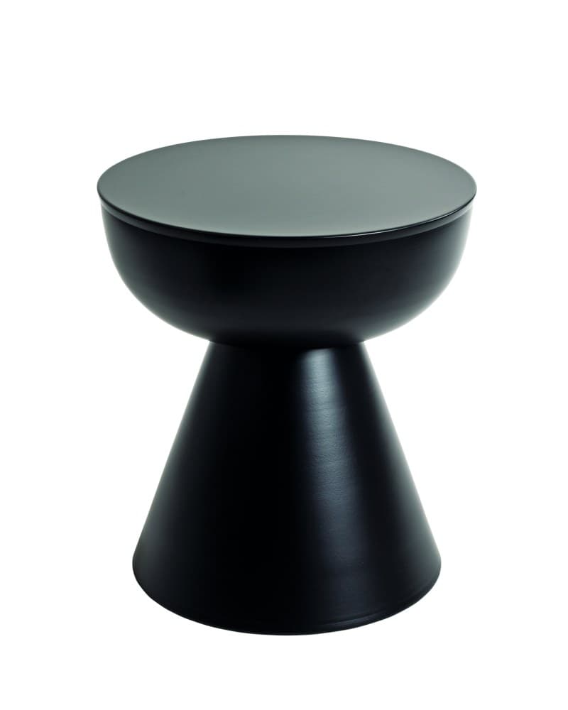 Beistelltisch - Ø/H ca. 40x45 cm, Schwarz