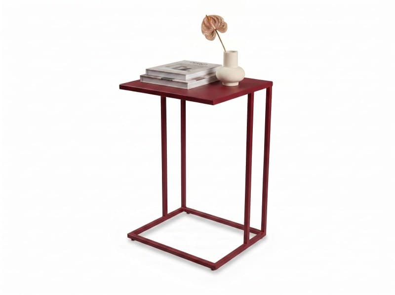 Beistelltisch - LB ca. 43x38 cm, Bordeauxrot