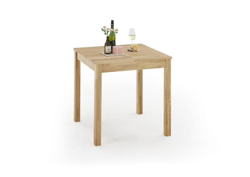 Esstisch- LB ca. 80x80 cm, Eiche, Massiv, Geölt