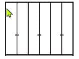 Drehtürenschrank 6-türig Focus-S - B. ca. 273 cm, Lack weiss