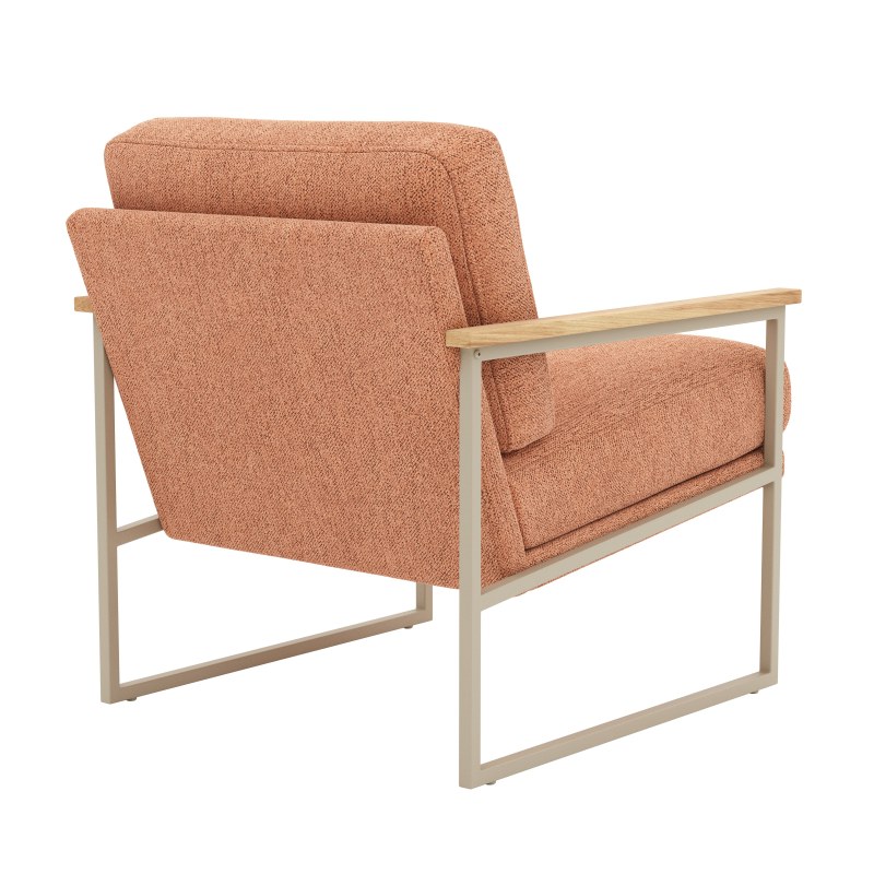 Loungesessel Karla - Stoff, Puder