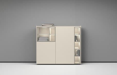 Highboard - Lack, Weiß