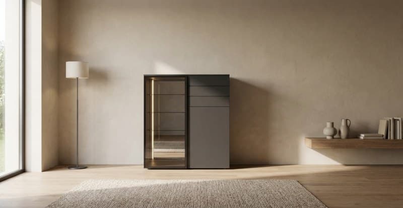 Highboard EM Air - Schiefergrau matt