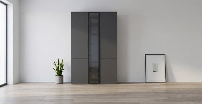 Vitrine EM Air - Schiefergrau matt