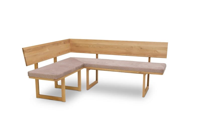 Eckbank - BT ca. 210x160 cm, Wildeiche massiv