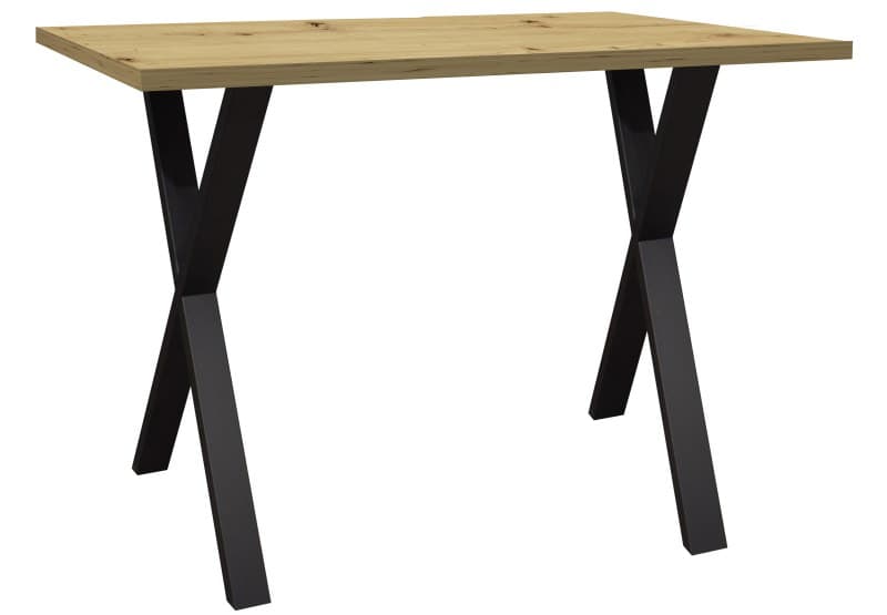 Bartresentisch - LB ca. 140x90 cm, Asteiche, Schwarz