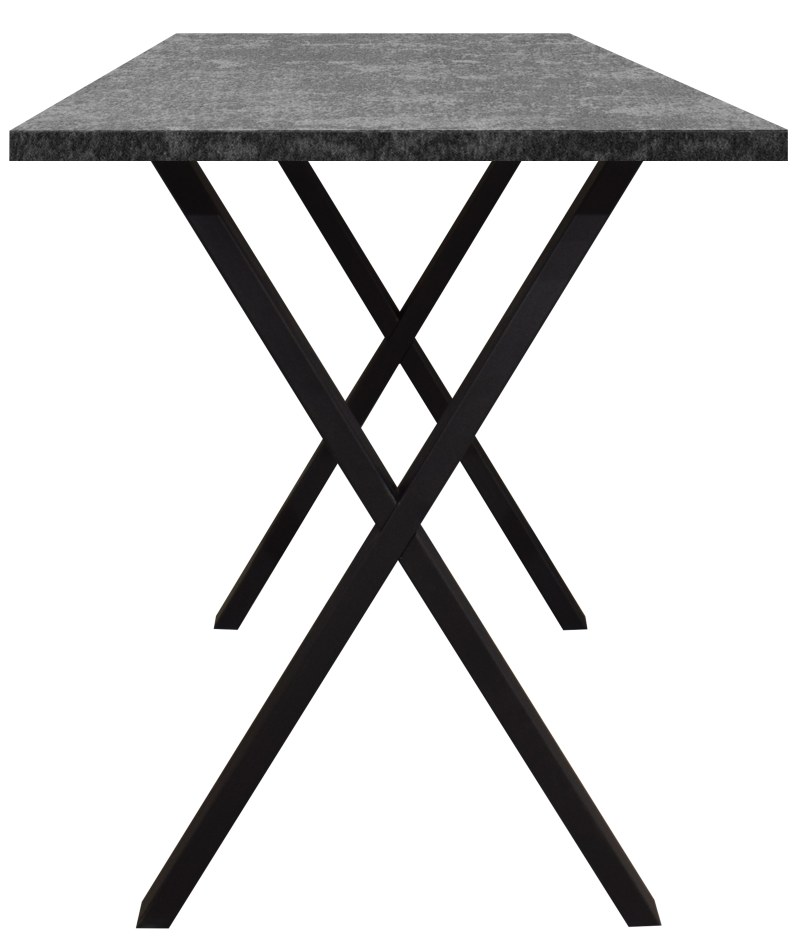 Bartresentisch - LB ca. 140x90 cm, Graphit, Schwarz