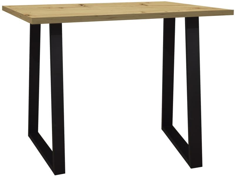 Bartresentisch - LB ca. 120x70 cm, Asteiche, Schwarz