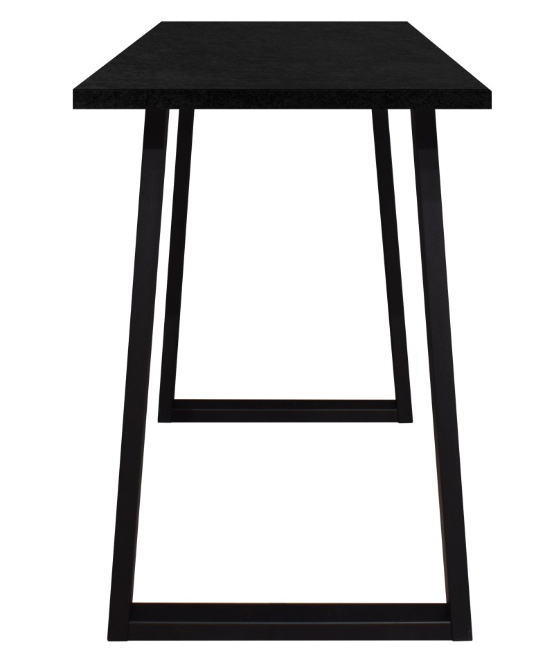 Bartresentisch - LB ca. 120x70 cm, Schwarzstahl, Schwarz