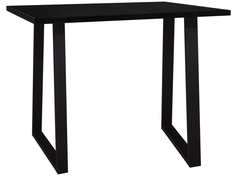 Bartresentisch - LB ca. 120x70 cm, Schwarzstahl, Schwarz