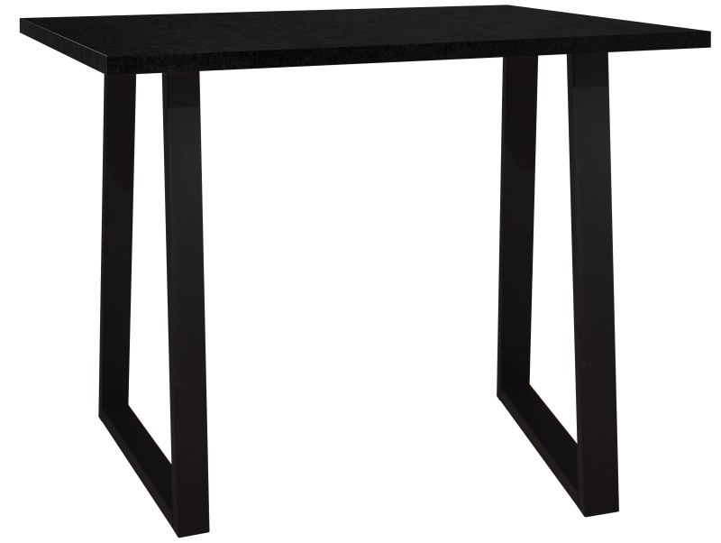 Bartresentisch - LB ca. 120x70 cm, Schwarzstahl, Schwarz