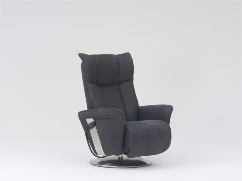 Fernsehsessel - Relaxfunktion (1-motorisch), Leder, Kohle