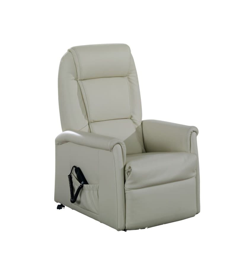 Sessel - Relaxfunktion, Leder, Auster