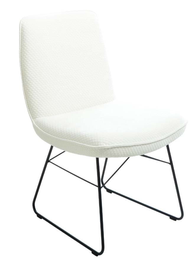 Stuhl - Stoff, Creme