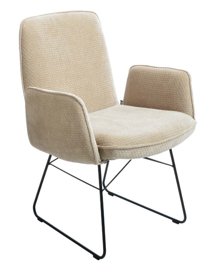 Armlehnstuhl - Stoff, Beige