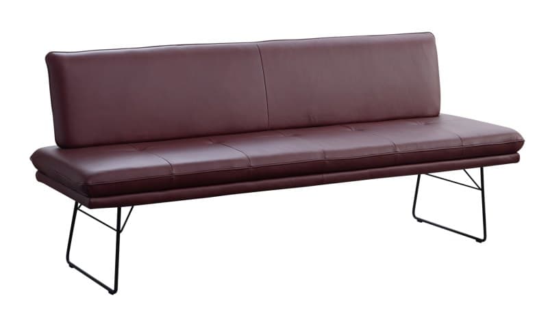 Solobank EM Vari - Stellmaß ca. 195x87x65 cm, Leder, rot