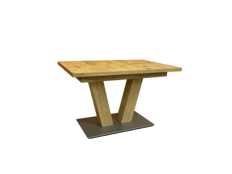 Esstisch - ausziehbar, LB ca. 120(168)x80 cm, Asteiche furniert