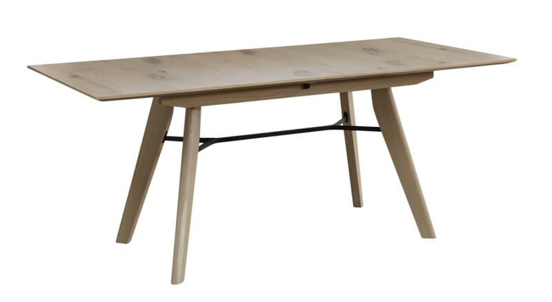 Esstisch EM Vari - ausziehbar, LB ca. 180(220)x90 cm, Asteiche furniert