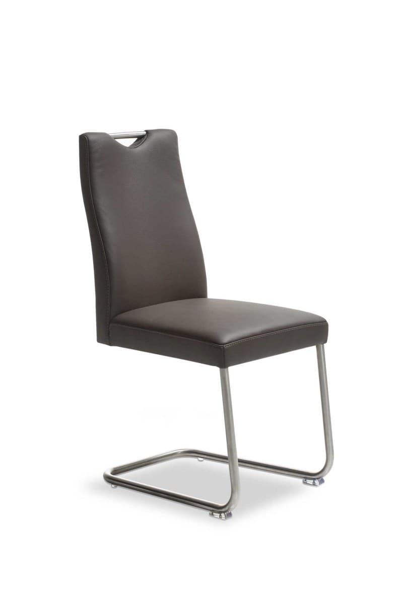 Freischwinger EM 8310 - Leder, Dunkelbraun