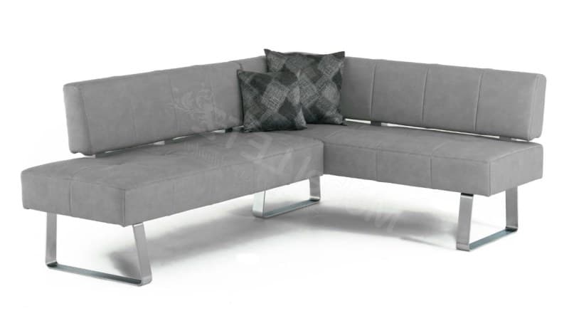 Eckbank - BT ca. 227 x 165cm, Stoff, Grau