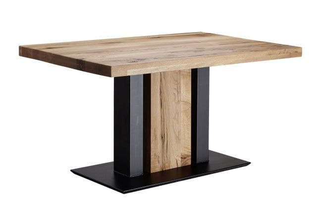 Esstisch - LB. ca. 140x90 cm, Balkeneiche massiv