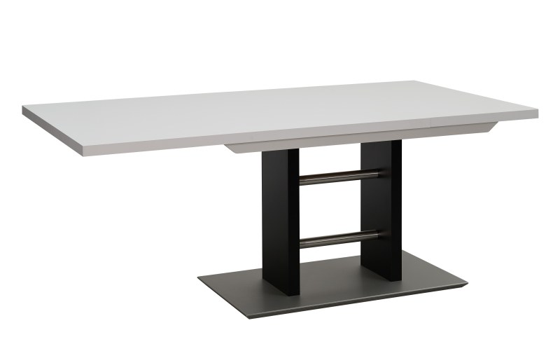 Esstisch - ausziehbar, LB ca. 130x90 cm, Lack, Weiß