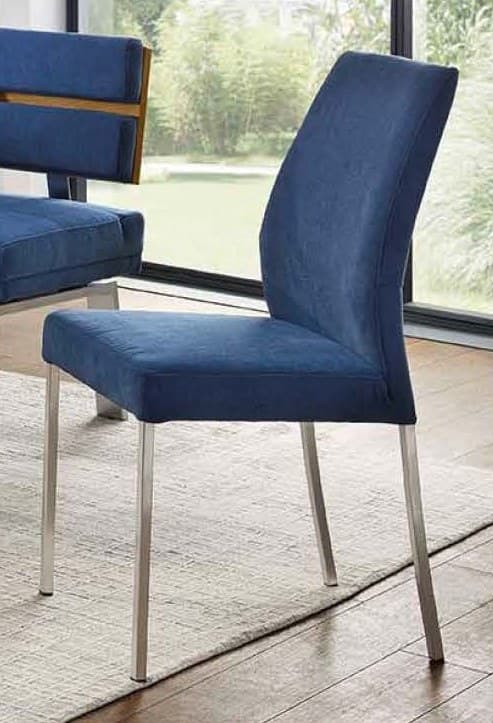 Polsterstuhl EM 8310 - Stoff, blau