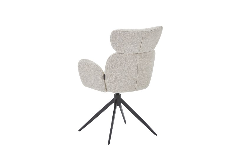 Armlehnstuhl MAIRA - drehbar, Stoff, Beige